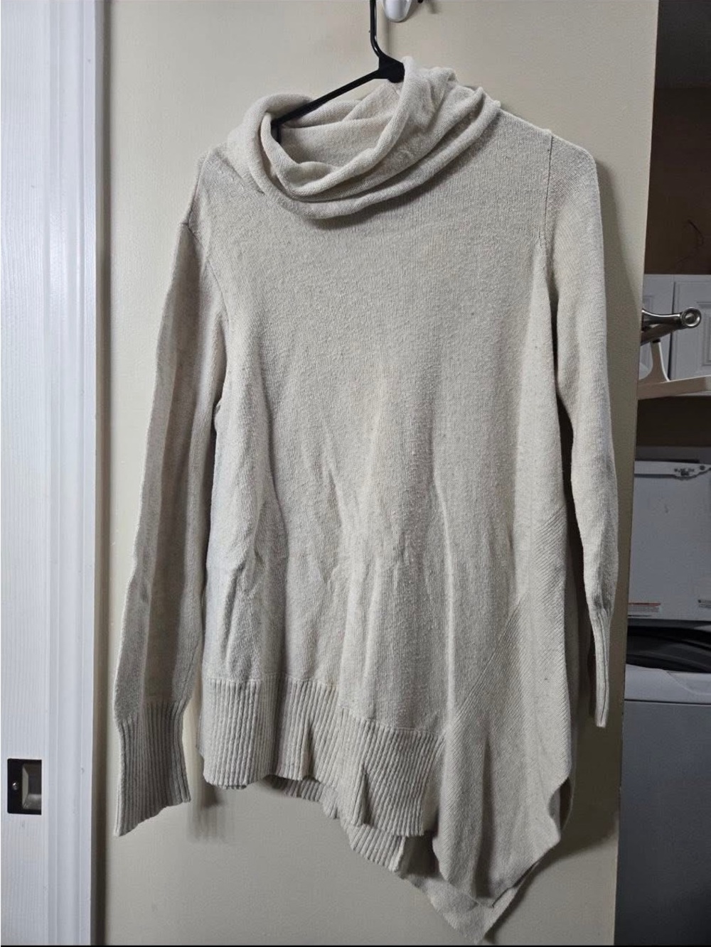 Cozy Women's Cream Cowl Neck Sweater